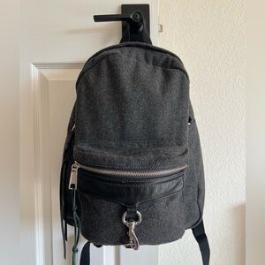 Rebecca Minkoff Grey Wool Backpack